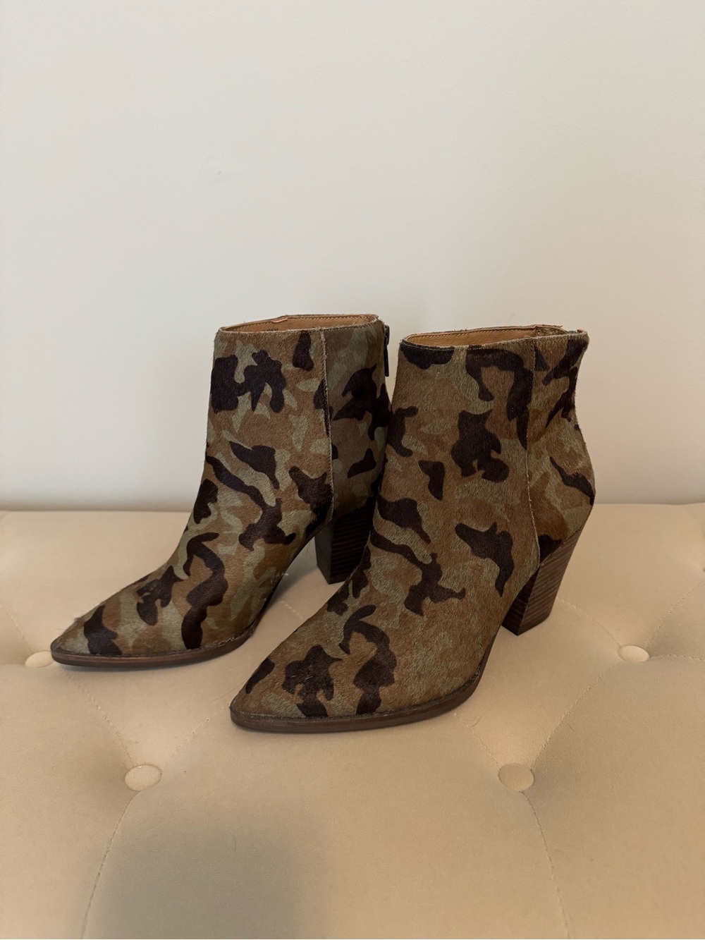 Lucky Brand Adalan Camo Haircalf Ankle Boot
